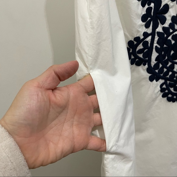 Crewcuts Girls White Embroidered Shift Dress - Picture 5 of 9